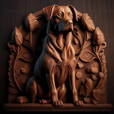 3D model Kuvas dog (STL)